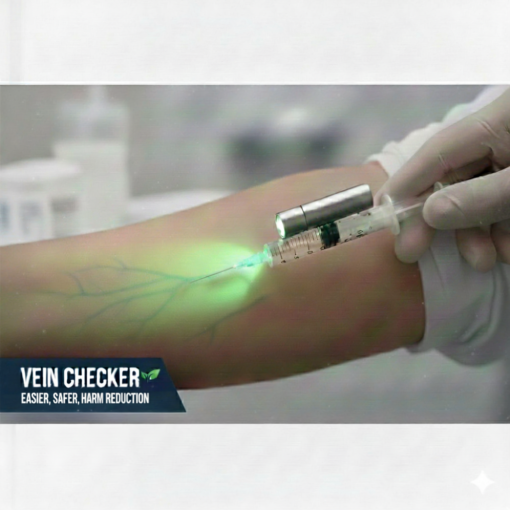 Vein Checker in use